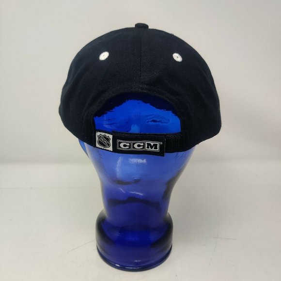 NHL Calgary Flames Black Hat Cap Baseball Men's Strapback - Picture 4 of 9